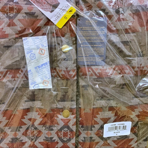 NEW ❄️ Pendleton Women Print Reversible Faux Fur Hooded Winter Coat Jacket Black - Picture 15 of 16